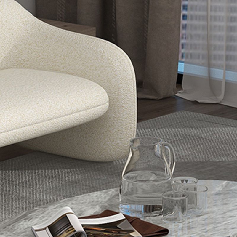 Sofa Couch Contemporary Tight Back Standard Settee Bench in White