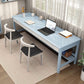 Modern Style Writing Desk Home Wooden Rectangle Office Desk with H-Shape Legs