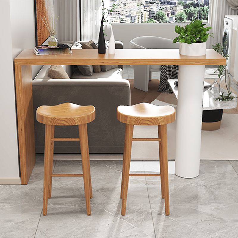 Modern Style Rectangle Solid Wood Bar Height Pub Table for Indoor Clearhalo 'Bar Furniture' 'Bar Tables' 'bar_tables' 'furn' 'furn_bar_tables' 'Furniture' 'Kitchen & Dining Furniture' 1200x1200_66e6e7f4-2ff3-46e9-b9aa-be0748a2bab5