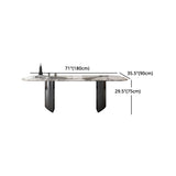 Modern Rectangle Dinette Set 1/4/5/7 Pieces Sintered Stone Top Dining Table Set Clearhalo 'Dining Room Sets' 'Dining Tables & Seating' 'dining_room_set' 'furn' 'furn_dining_room_set' 'Furniture' 'furniture_dining_room_set' 'Kitchen & Dining Furniture' 1200x1200_66e89083-3c4e-4b07-8376-ba70e242c38c