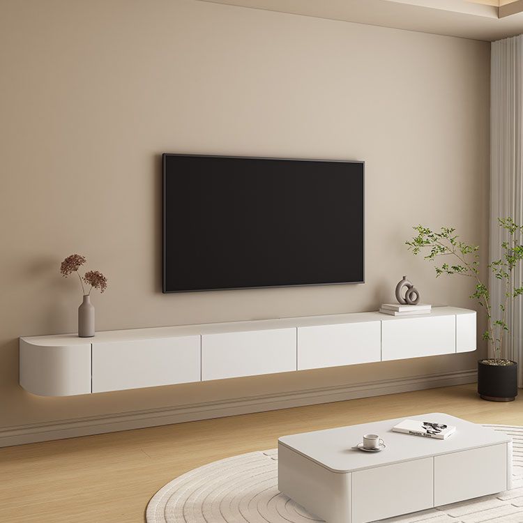 Engineered Wood Media Console Modern Floating White TV Console Clearhalo 'furn' 'furn_tv_stands_entertainment_centers' 'Furniture' 'Living Room Furniture' 'TV Stands & Entertainment Centers' 'TV Stands & Media Storage Furniture' 'tv_stands_entertainment_centers' 1200x1200_66ea1177-aa22-448e-80f6-220e30a3e941