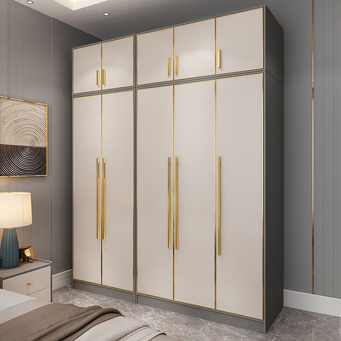 Wooden Wardrobe Cabinet with Soft Close Doors Hinged Wardrobe Armoire Clearhalo 'Armoires & Wardrobes' 'armoires_wardrobes' 'Bedroom Furniture' 'furn' 'furn_armoires_wardrobes' 'Furniture' 1200x1200_66ebe7a3-4254-46e9-915c-ab0a8d81b5a1