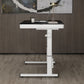 Contemporary Standing Desk Converter White Metal Base Desk for Office Clearhalo 'furn' 'furn_office_desk' 'Furniture' 'Office Desks' 'Office Furniture' 'office_desk' 1200x1200_66ef3a5b-4b77-434a-b1b0-04cf4f724599