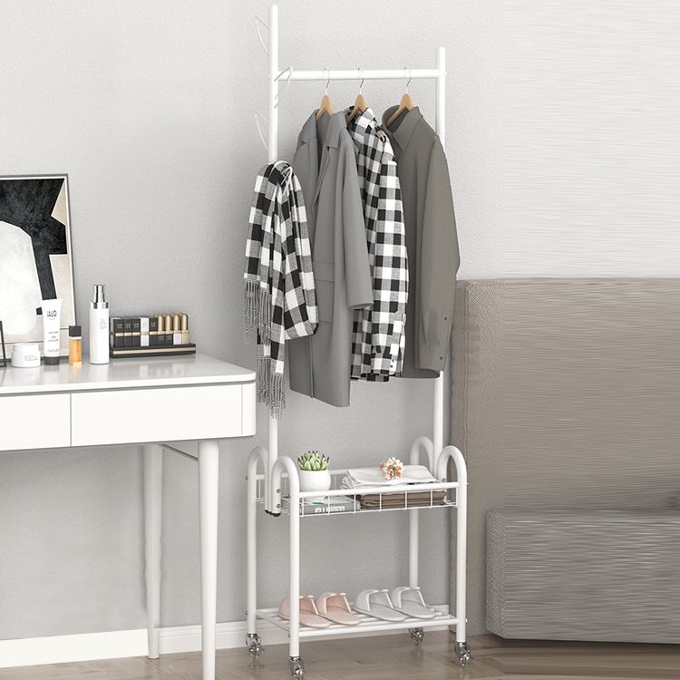 Moderne Metallhalle -Hallbaum -Kleiderbügelhaken und Lagerscheltrack