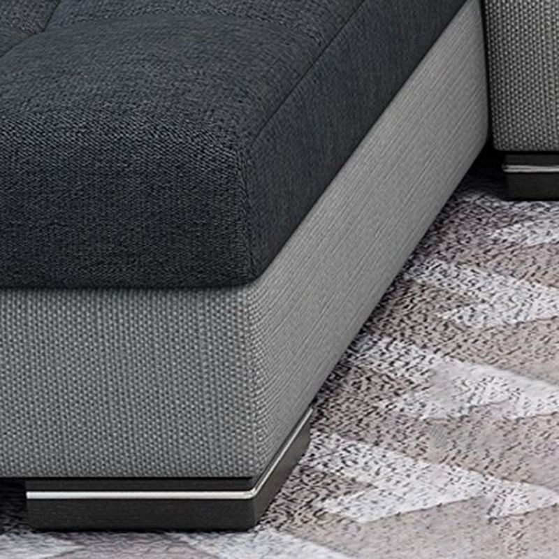 Adjustable 135.82" D x 70.86" W x 33.46" H Pillow Top Arm Sectional Pillowed Back Cushions Clearhalo 'furn' 'furn_sectionals' 'Furniture' 'furniture_sectionals' 'kitchen' 'kitchen_sectionals' 'Living Room Furniture' 'Sectionals' 1200x1200_66f12101-9572-45ac-9875-4658f6b83ffc