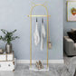Contemporary Hall Stand Metal Hooks Included No Distressing Free Standing Rack Metal