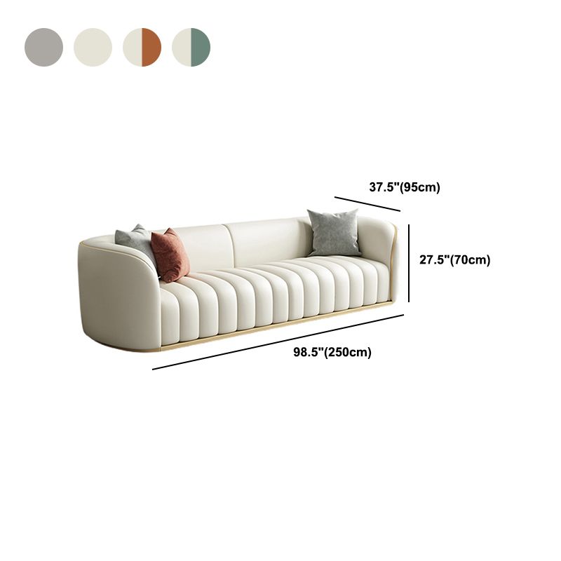 Canapé en cuir moderne pour le salon Smoking Bras canapé avec siège arrière serré