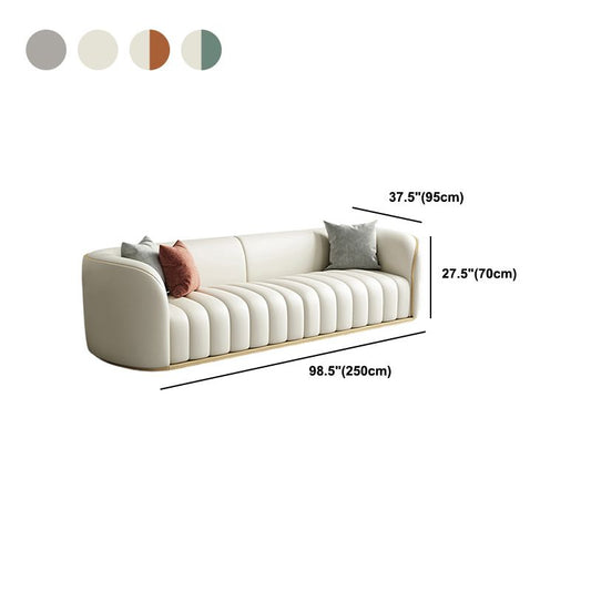 Moderne lederen bank voor woonkamer Tuxedo arm bank met strakke achterstoelen