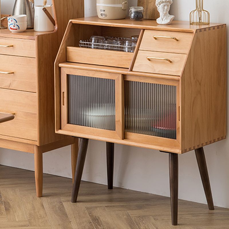 38.58" Tall 2 - Drawer Accent Cabinet, 1-door Wooden Rectangle Cabinet with Shelf Clearhalo 'Cabinets & Chests' 'cabinets_chests' 'furn' 'furn_cabinets_chests' 'Furniture' 'Living Room Furniture' 1200x1200_66f55c19-9315-4e81-b36e-390068b84d8e