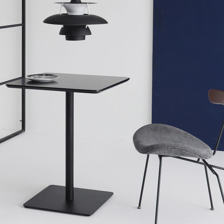 Square Pedestal Dinner Table Industrial Style MDF Dining Table for Indoor Clearhalo ' dining_table' 'Dining Tables & Seating' 'Dining Tables' 'furn' 'furn_dining_table' 'Furniture' 'furniture_dining_table' 'Kitchen & Dining Furniture' 'kitchen&dining_furn' 'kitchen' 'kitchen_dining_table' 1200x1200_66f5793f-07b6-4355-b69e-84d9ea13ad18