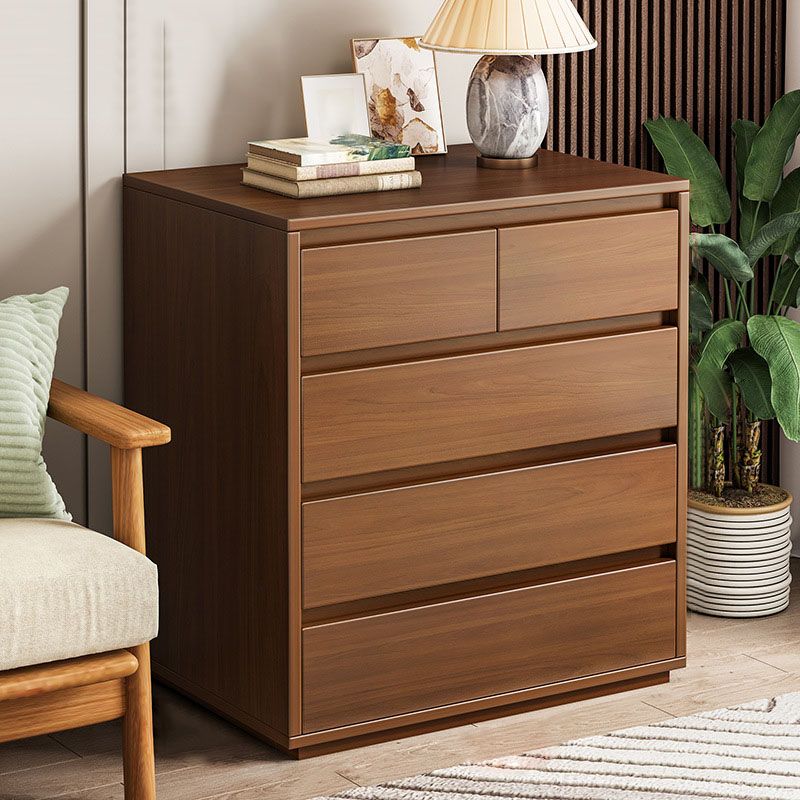 Commode de rangement contemporaine en bois pour chambre à coucher avec tiroirs
