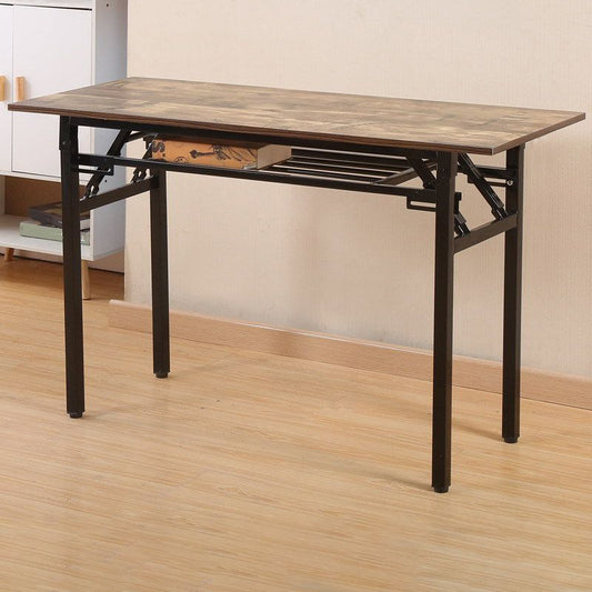 Industrial Rectangular Writing Desk Brown Wooden Office Desk Clearhalo 'furn' 'furn_office_desk' 'Furniture' 'Office Desks' 'Office Furniture' 'office_desk' 1200x1200_66f8a9b2-d2e5-4023-be27-eb85b6c4aadb