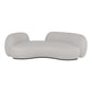 Hedendaagse Tuxedo Arm Sofa Fabric Sofa in witte, strakke rug gebogen bank