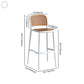 Square Plastic Modern Bar Stool Footrest Low Back Counter Stool for Coffee Shop Clearhalo 'Bar Furniture' 'Bar Stools' 'bar_stools' 'furniture_bar_stools' 'Kitchen & Dining Furniture' 'kitchen&dining_furn' 'kitchen' 'kitchen_furn' Furniture' 1200x1200_66f969b2-9cf3-4b94-9a5b-bd331ff913f6