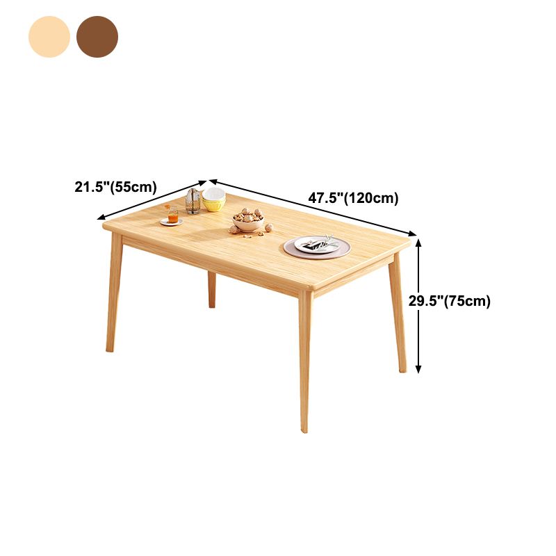 Industrial Rectangle MDF Dining Table Standard Kitchen Dining Table with 4 Legs Clearhalo ' dining_table' 'Dining Tables & Seating' 'Dining Tables' 'furn' 'furn_dining_table' 'Furniture' 'furniture_dining_table' 'Kitchen & Dining Furniture' 'kitchen&dining_furn' 'kitchen' 'kitchen_dining_table' 1200x1200_66fa55d1-f79b-4095-a4b4-c3bf06c361fe