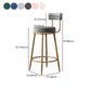 Nordic Velvet Cushion Barstool Gold 4 Legs Bar Stool for Indoor Clearhalo 'Bar Furniture' 'Bar Stools' 'bar_stools' 'furn' 'furn_bar_stools' 'furniture_bar_stools' 'Kitchen & Dining Furniture' 'kitchen&dining_furn' 'kitchen' 'kitchen_furn' Furniture' 1200x1200_66feb2dc-62bf-4f93-8279-bc41f7613ab3