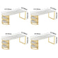 Contemporary Dining Table Sintered Stone Dining Table with Gold Double Pedestal Clearhalo ' dining_table' 'Dining Tables & Seating' 'Dining Tables' 'furn' 'furn_dining_table' 'Furniture' 'furniture_dining_table' 'Kitchen & Dining Furniture' 'kitchen&dining_furn' 'kitchen' 'kitchen_dining_table' 1200x1200_67000e77-812d-48af-b6f6-0327325ee3b3