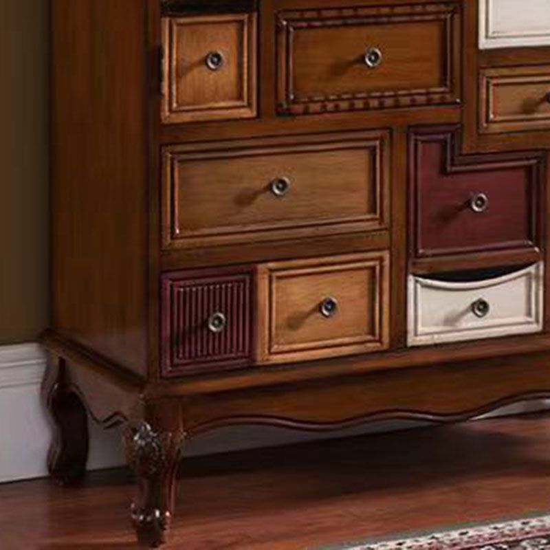 Kust opbergkist vervaardigd houten dressoir voor slaapkamer, 39,78 "x 15,6" x 35.88 "