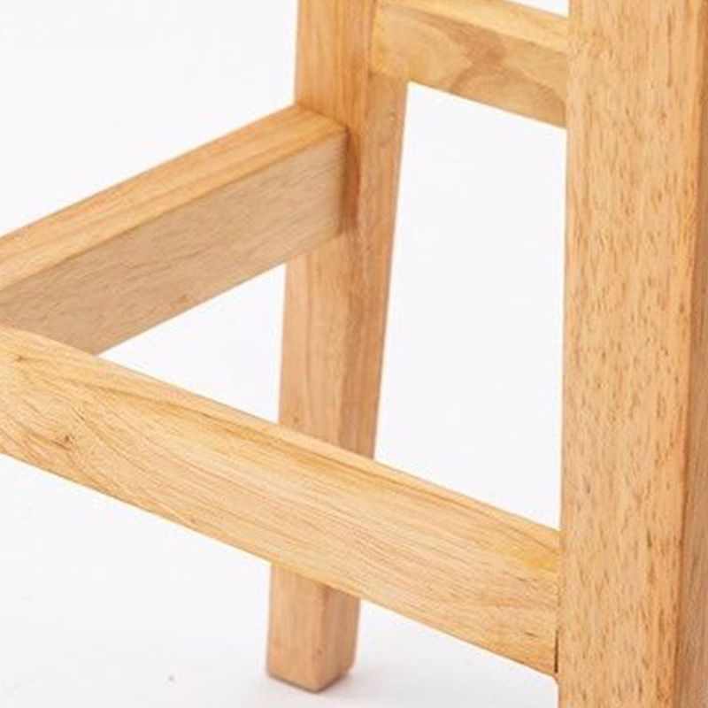Industrial Armless Backrest Counter Stool Rubber Wood Cafe Bar Stool with Pedal Clearhalo 'Bar Furniture' 'Bar Stools' 'bar_stools' 'furn' 'furn_bar_stools' 'Furniture' 'Kitchen & Dining Furniture' 1200x1200_6700f4bb-a344-4190-acc4-2eb94b25ab9e