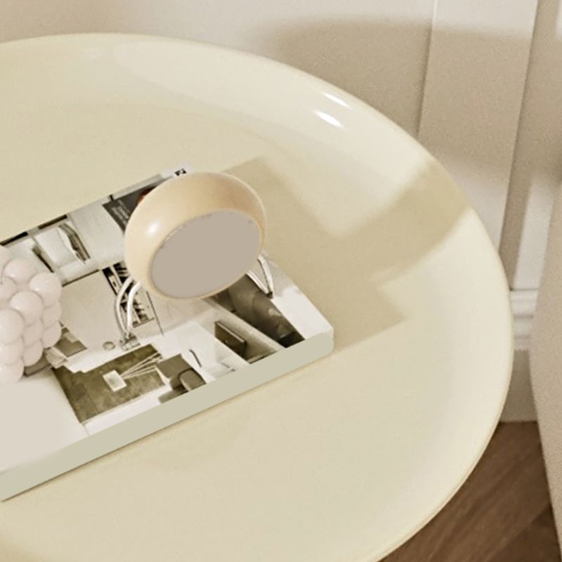 Moderna noche redonda de mesa de plástico acento de mesa para dormitorio
