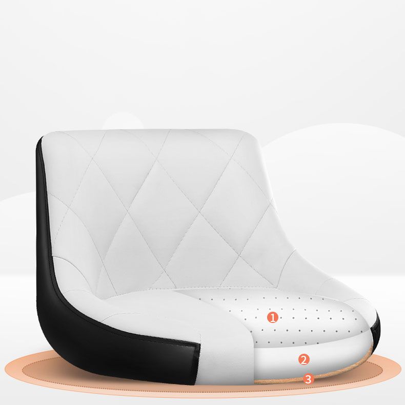 Sgabello da cuscino in pelle bassa in metallo in metallo scandinavo con base di ferro per bar