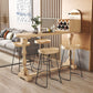 Contemporary Pub Table Specialty Solid Wood Bar Table in Natural
