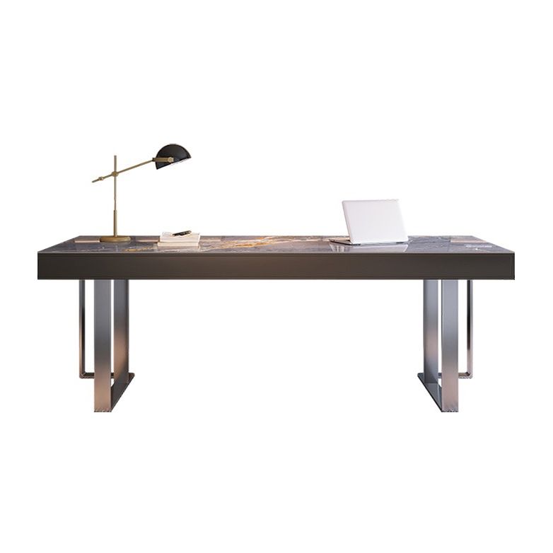 Bureau d'écriture en bois massif moderne 3 dessins de bureau rectangulaire de dessin