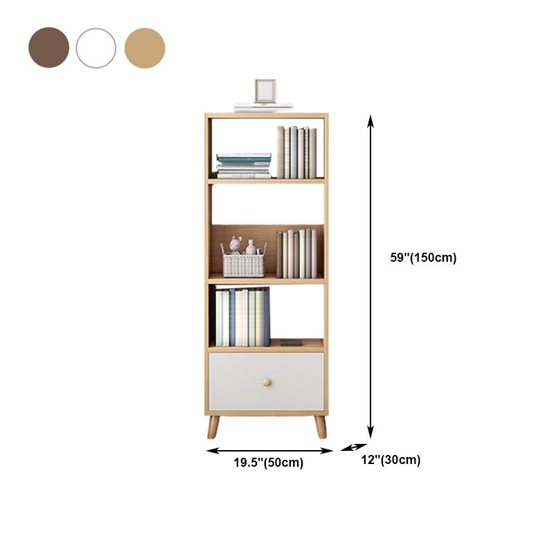 Bibliothèque en bois ouvert Modern Minimalist Home Living Room Bedroom Bibelle