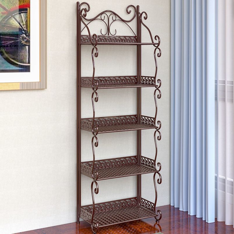 Metal Standard Bookcase Contemporary Open Back Bookshelf with Shelves Clearhalo 'Bookcases' 'furn' 'furn_bookcases' 'Furniture' 'Office Furniture' 1200x1200_670541ff-c487-45b6-9023-d1278153b57a