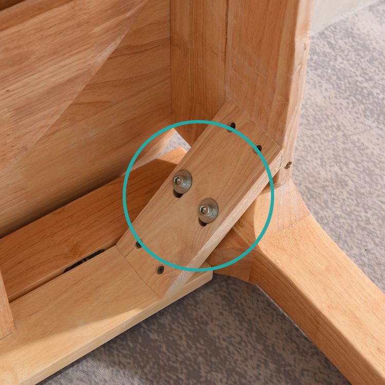 Mesa de comedor de madera sólida muebles modernos extensibles con 4 patas para el hogar