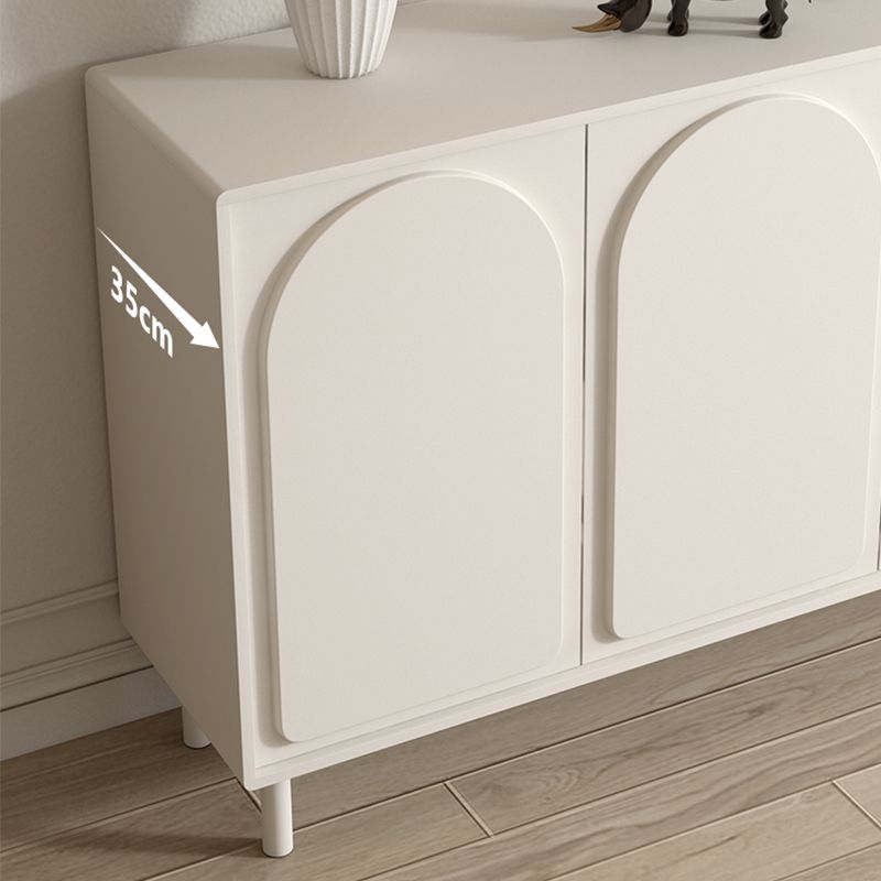 Buffet de restauration en bois crédinza contemporain avec armoires et tiroirs