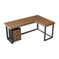 Modern Wooden Office Desk Sled Base Writing Desk , 29.53" Tall (Cabinet not Included) Clearhalo 'furn' 'furn_office_desk' 'Furniture' 'Office Desks' 'Office Furniture' 'office_desk' 1200x1200_67078244-012f-4dc7-8a2b-101caf2a0060