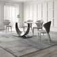 Designer Style Sintered Stone Top Dining Set Rectangle 1/2/3/4/5/7 Pieces Dining Table Set Clearhalo 'Dining Room Sets' 'Dining Tables & Seating' 'dining_room_set' 'furn' 'furn_dining_room_set' 'Furniture' 'Kitchen & Dining Furniture' 1200x1200_67079a4f-8cbf-4612-952b-df5be54ef5e6
