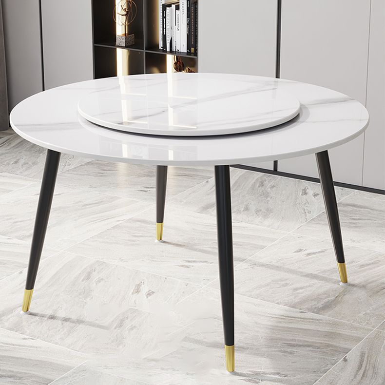 1/4/7 Pcs Metal Modern Dining Room Set with Round Table Dining Set Clearhalo 'Dining Room Sets' 'Dining Tables & Seating' 'dining_room_set' 'furn' 'furn_dining_room_set' 'Furniture' 'furniture_dining_room_set' 'Kitchen & Dining Furniture' 'kitchen&dining_furn' 'kitchen' 1200x1200_6707c916-b34d-462e-96d3-a93999097621