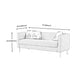 23.23" H Tuxedo Arm Sofa with Tight Back Sofa for Living Room, Apartment Clearhalo 'furn' 'furn_sofas' 'Furniture' 'furniture_sofas' 'kitchen' 'kitchen_sofas' 'Living Room Furniture' 'Sofa' 'sofas' 1200x1200_67084334-8e94-450c-a1db-50d6e5c984f3
