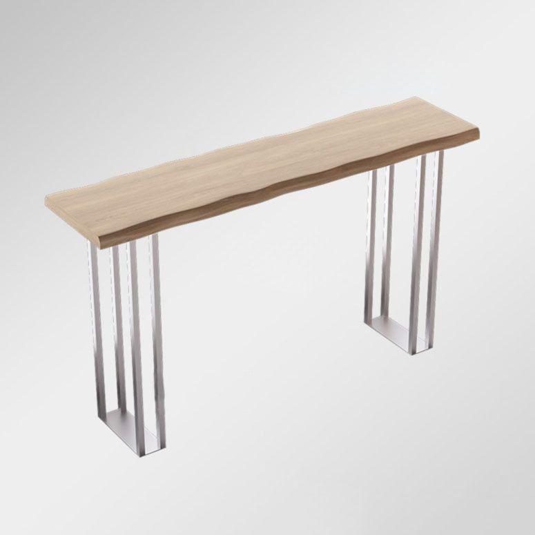 Modern Rectangle Solid Wood Bar Table Set 1/3/5 Pieces Counter Table with Backless Stools Clearhalo 'Bar Furniture' 'furn' 'furn_home_bar_bar_sets' 'Furniture' 'Home Bars & Bar Sets' 'home_bar_bar_sets' 'Kitchen & Dining Furniture' 1200x1200_67087e25-b48e-46c4-86f2-bc0feca523c8