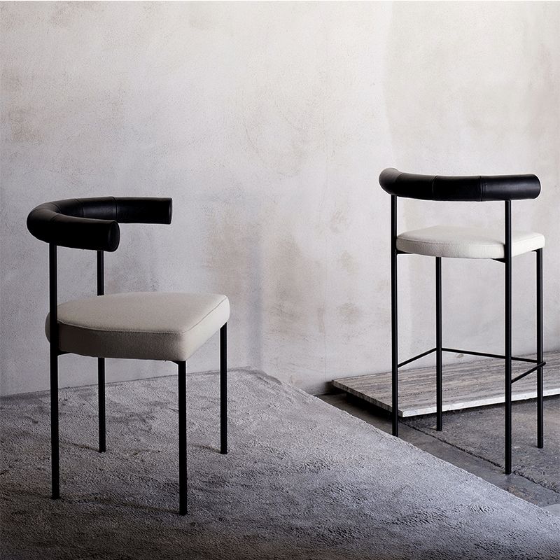 Open Back Dining Side Chair Contemporary Armless Dining Chairs for Home Clearhalo 'Dining Chairs' 'Dining Tables & Seating' 'dining_chair' 'furn' 'furn_dining_chair' 'Furniture' 'Kitchen & Dining Furniture' 1200x1200_670a504f-8b3b-47a9-8f5d-1fadd80c0830