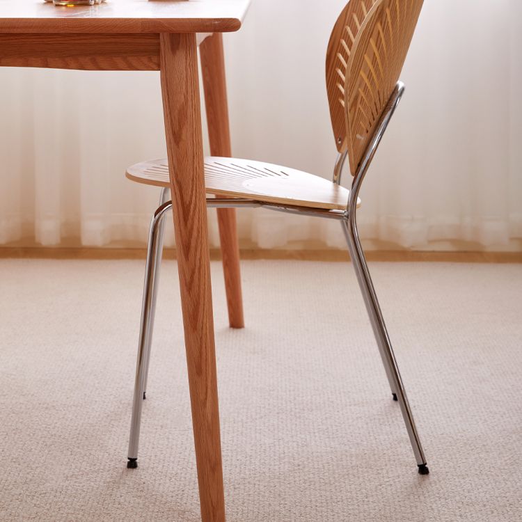 Contemporary Metal Kitchen and Dining Room Chair Open Back Dining Side Chair Clearhalo 'Dining Chairs' 'Dining Tables & Seating' 'dining_chair' 'furn' 'furn_dining_chair' 'Furniture' 'furniture_dining_chair' 'Kitchen & Dining Furniture' 1200x1200_670a5910-73f9-471a-80b5-8036a711bfb5