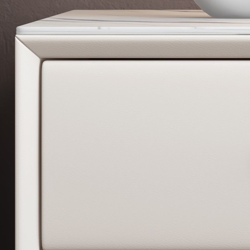 Modern Nightstand Stone Accent Table Nightstand with 2 Drawers Clearhalo 'Bedroom Furniture' 'furn' 'furn_night_stand' 'Furniture' 'night_stand' 'Nightstands' 1200x1200_670acdf5-9a50-4982-b7a7-a196c5548cc1