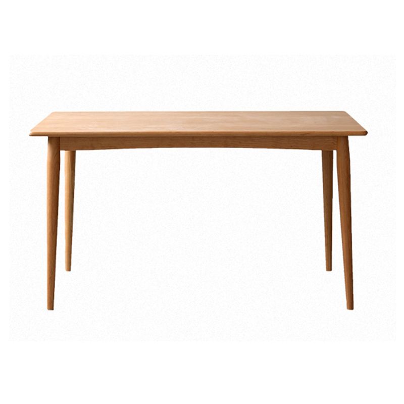 Modern Rectangular Solid Wood Tabletop Dining Table with 4 Legs Clearhalo 'Dining Tables & Seating' 'Dining Tables' 'dining_table' 'furn' 'furn_dining_table' 'Furniture' 'Kitchen & Dining Furniture' 1200x1200_670ad2a0-5070-4e53-a39b-8506ed9f9f79