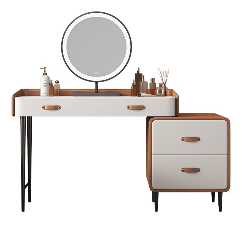 Tavolo da toeletta in legno in legno in legno massiccio in legno in legno massiccio in pietra con cassetti