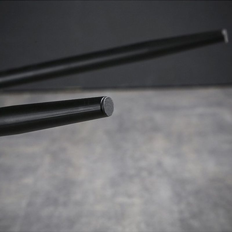Taburete de bar industrial de piel sintética para interiores con patas de metal