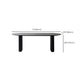 Black Pine Wood Dining Table Contemporary Style Dining Room Table