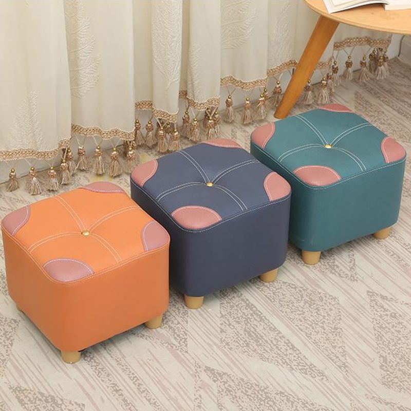 Naranja moderna estándar de color cuadrado estándar de cuero para salón