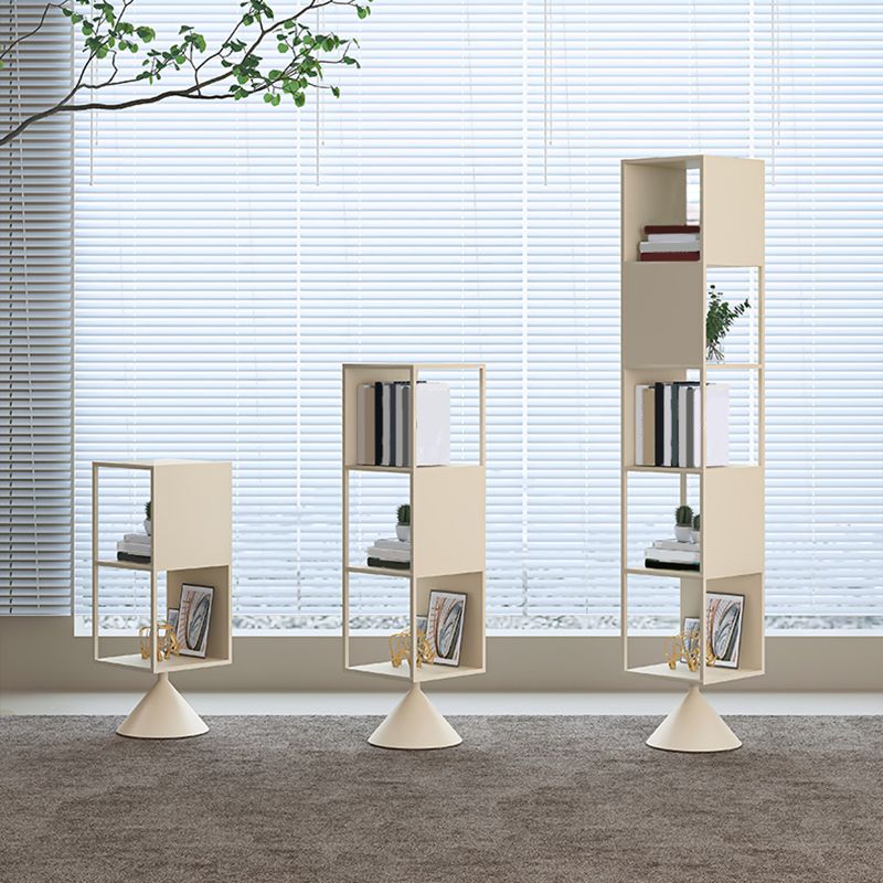 Bibliothèque d'étagère en métal glam