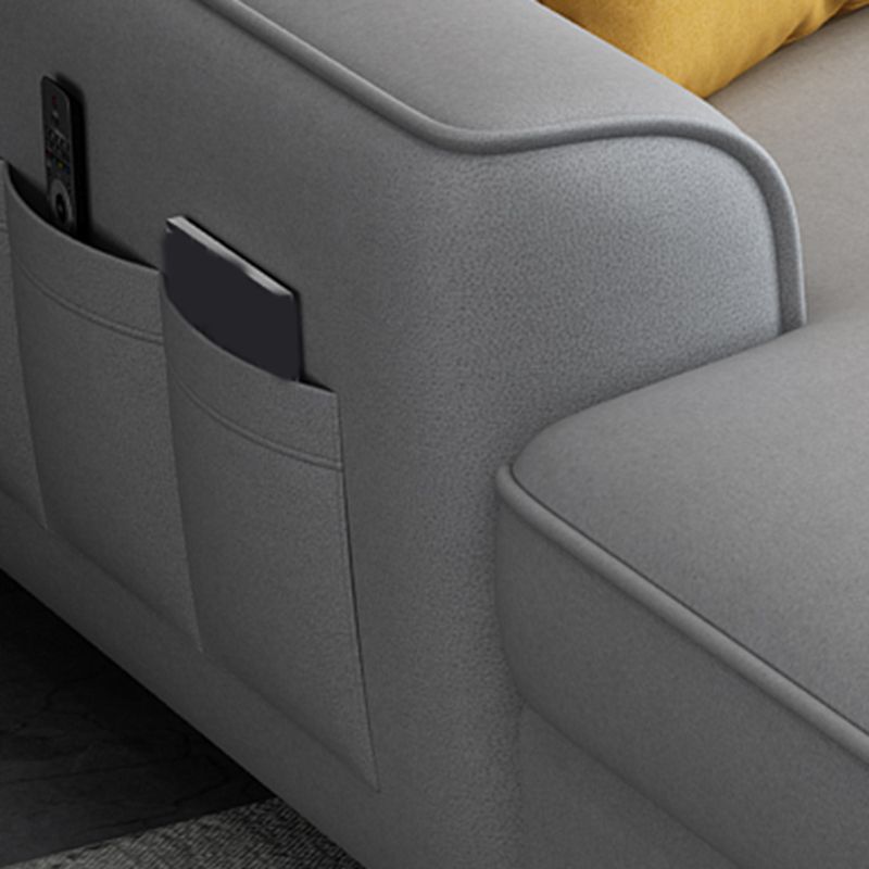 35.4 "H Faux Cuero Sofá y chaise para sala de estar