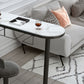 Glam Style Iron Bar Table 41.3"H Faux Marble White Top Bistro Table with Wine Rack Clearhalo 'Bar Furniture' 'Bar Tables' 'bar_tables' 'furn' 'furn_bar_tables' 'Furniture' 'furniture_bar_tables' 'Kitchen & Dining Furniture' 'kitchen&dining_furn' 'kitchen' 1200x1200_6713cd9e-8c0f-487e-bcd3-e7bd5fb48b2a