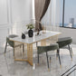 Glam Style 1/2/5/7 Pieces Dining Set Marble Top Dining Table Set with Velvet Chairs Clearhalo 'Dining Room Sets' 'Dining Tables & Seating' 'dining_room_set' 'furn' 'furn_dining_room_set' 'Furniture' 'furniture_dining_room_set' 'Kitchen & Dining Furniture' 'kitchen&dining_furn' 'kitchen' 1200x1200_67145443-f8db-455d-984c-35ffa1536f09