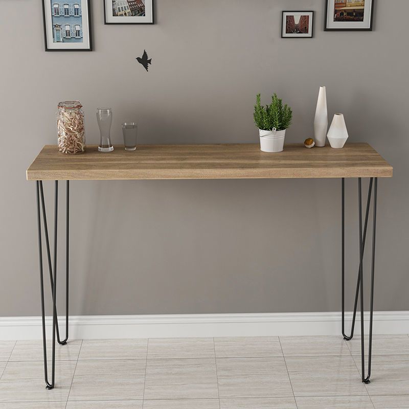 Tavolo da console in legno massiccio rettangolo tavolo accento cornice per la sala