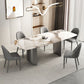 Designer Style 1/3/4/5/6 Pieces Dinette Set Sintered Stone Dining Table and Chairs Clearhalo 'Dining Room Sets' 'Dining Tables & Seating' 'dining_room_set' 'furn' 'furn_dining_room_set' 'Furniture' 'furniture_dining_room_set' 'Kitchen & Dining Furniture' 1200x1200_6715787b-b731-4e7d-a14a-5b261b1f201e